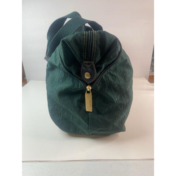 Harrods Knightsbridge Green Travel Duffel Bag Large Tote Weekender Carry-On - Picture 4 of 16